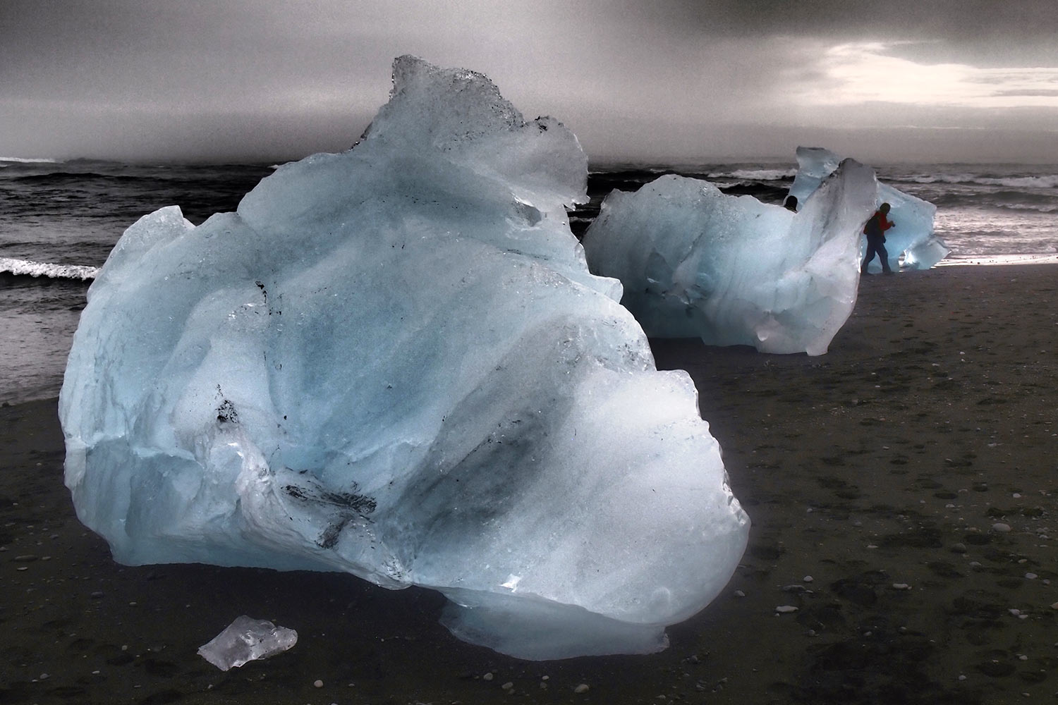 Gestrandet . Am Jökullarlón . Island . 2012 (Foto: Andreas Kuhrt)