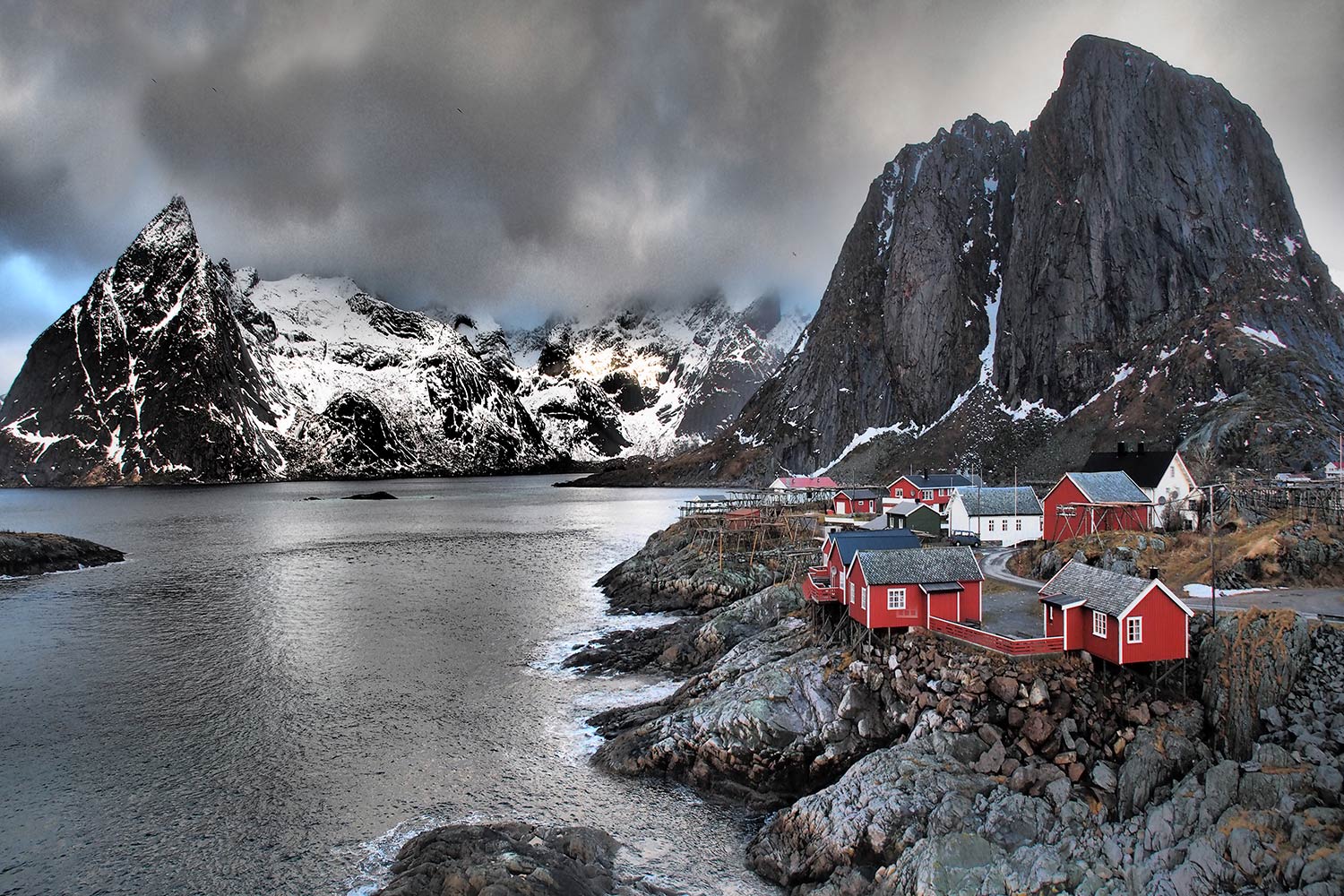 Hamnøya mit Ols- und Festhaeltinden . Lofoten . 2013 (Foto: Andreas Kuhrt)