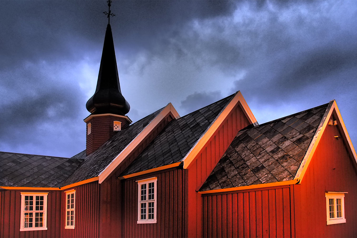 Kirche . Flakstad . Lofoten . 2013 (Foto: Andreas Kuhrt)