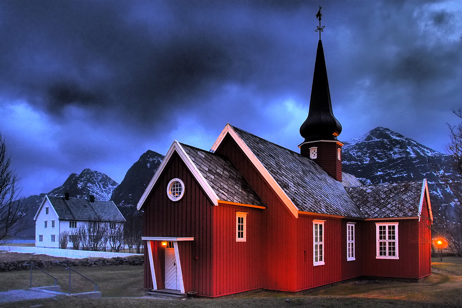 Kirche . Flakstad . Lofoten . 2013 (Foto: Andreas Kuhrt)