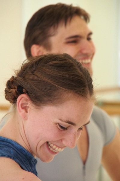 Ballettprobe . Margie Coenen-Oosten & Nikolay Korobko . Eisenacher Theater . 2013 (Foto: Andreas Kuhrt)