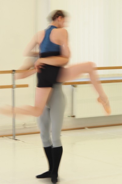 Ballettprobe . Margie Coenen-Oosten & Nikolay Korobko . Eisenacher Theater . 2013 (Foto: Andreas Kuhrt)