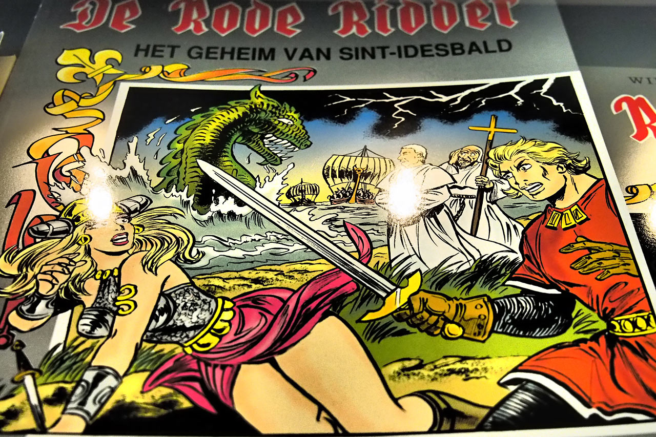 Comic "De Rode Ridder" im Klostermuseum Ten Duinen . Koksijde . Fotoclubtour Flandern 2013 (Foto: Andreas Kuhrt)