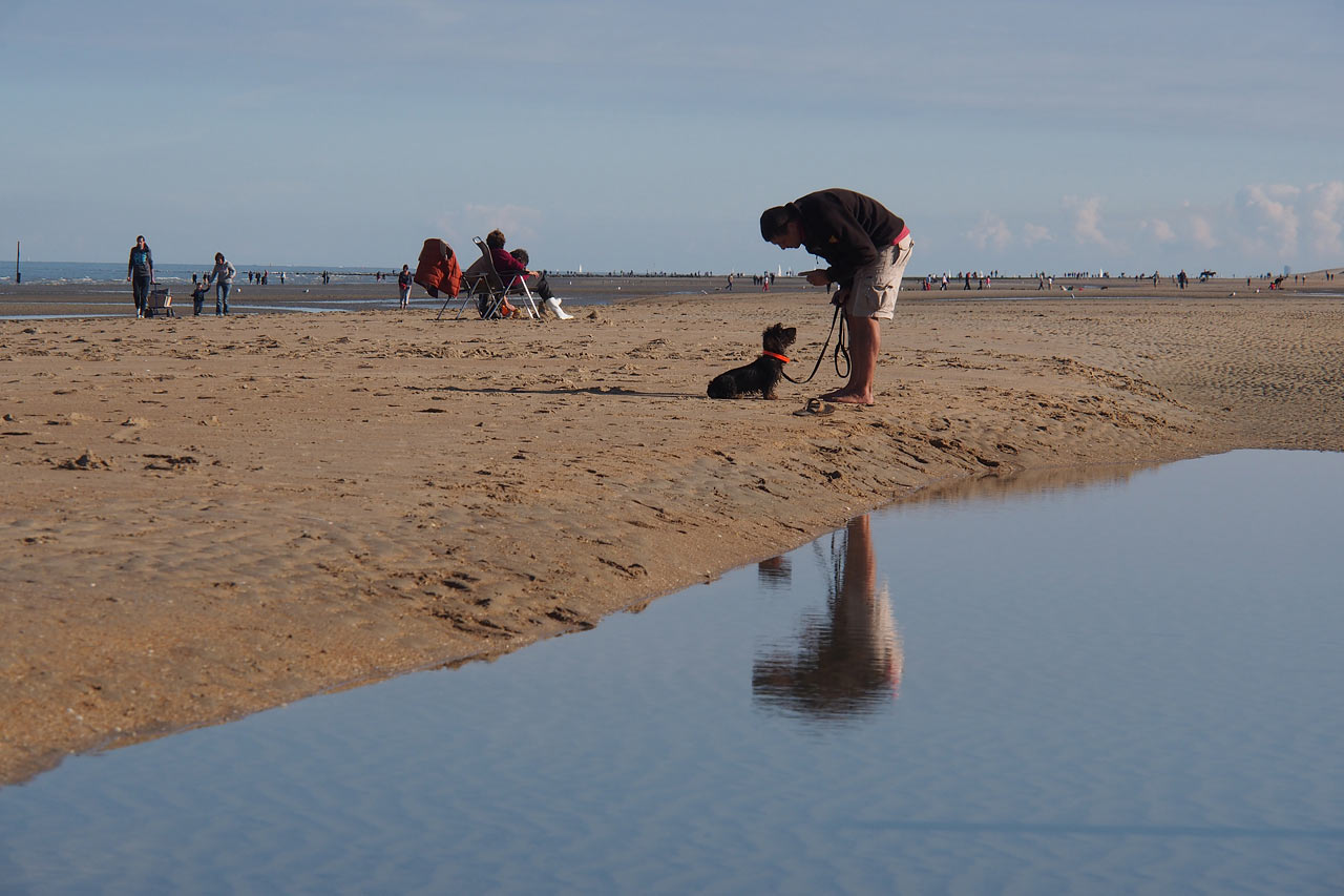Am Strand von Sint Idesbald . Koksijde . Fotoclubtour Flandern 2013 (Foto: Manuela Hahnebach)