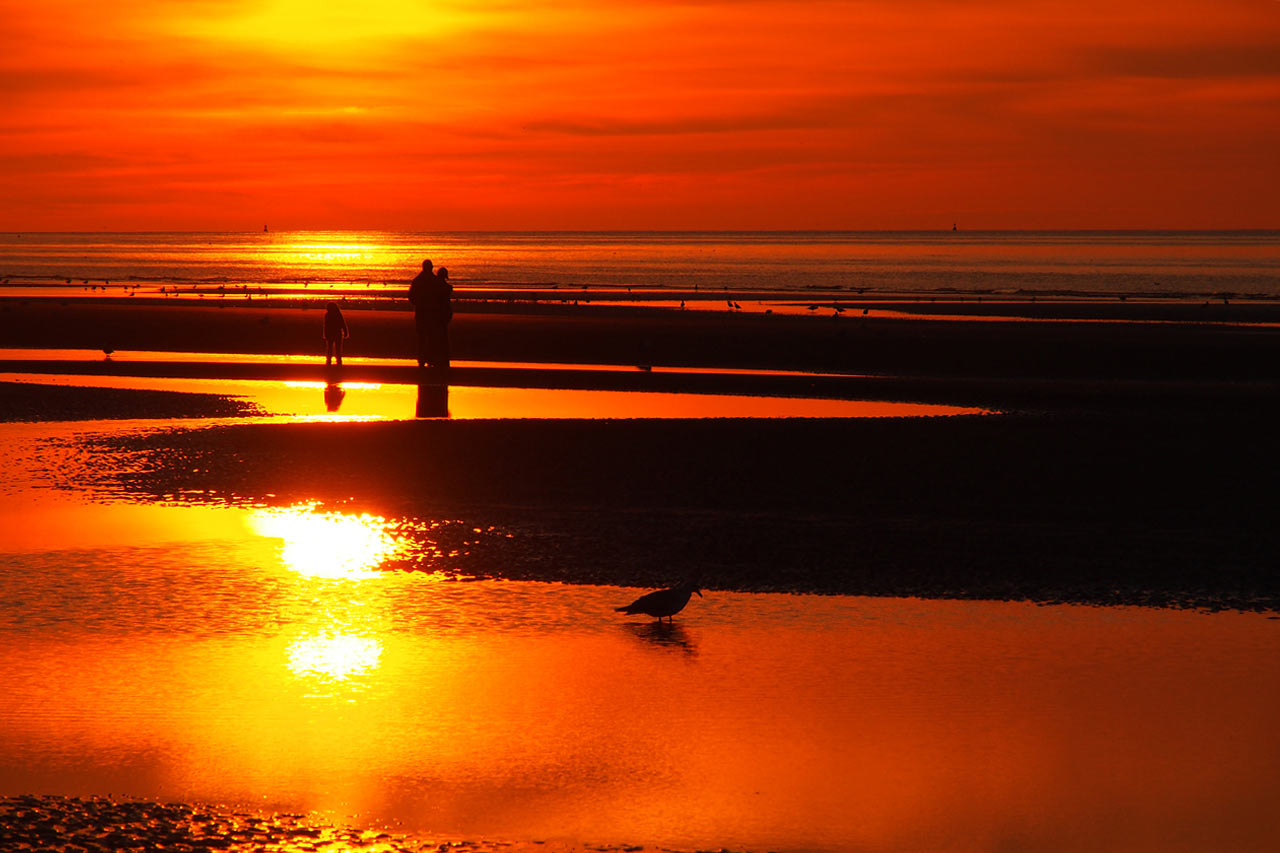 Abend am Strand von Sint Idesbald . Fotoclubtour Flandern 2013 (Foto: Andreas Kuhrt)