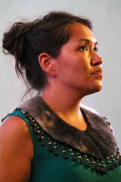 Karen Flaherty . Katajjacoustic (Nunavut/Kanada) . TFF . Rudolstadt . 2015 (Foto: Andreas Kuhrt)