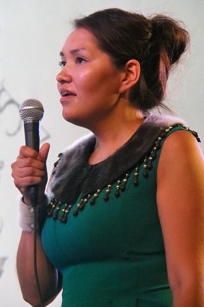 Karen Flaherty . Katajjacoustic (Nunavut/Kanada) . TFF . Rudolstadt . 2015 (Foto: Andreas Kuhrt)