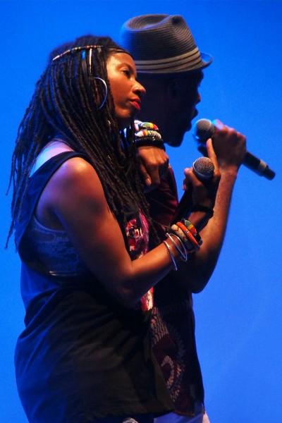 Tali + Vox Sambou . Nomadic Massive (Kanada) . TFF . Rudolstadt . 2015 (Foto: Andreas Kuhrt)