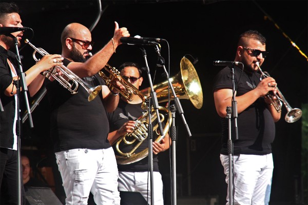 Džambo Aguševi Orchestar (Mazedonien) . TFF . Rudolstadt . 2015 (Foto: Andreas Kuhrt)