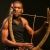 Gaby Mongonga (Trommel, Harfe Mondoumein, Musikbogen Mbela, Gesang) der Aka-Pygmäen . Ndima (Kongo) . Rudolstadt Festival . 2016 (Foto: Andreas Kuhrt)