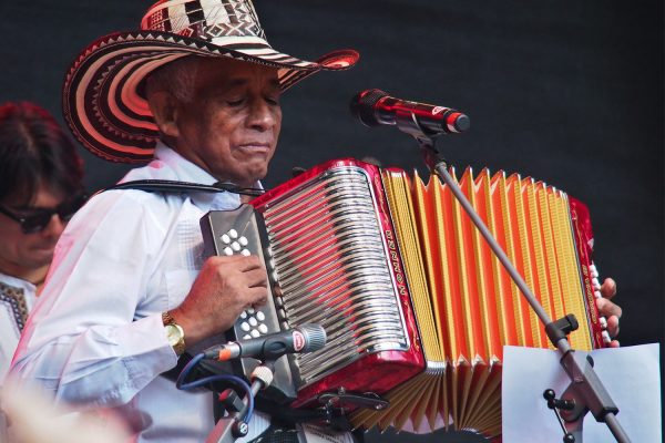 Carmelo Torres (Akkordeon, Gesang) y su cumbia sabanera (Kolumbien) . Rudolstadt Festival . 2016 (Foto: Andreas Kuhrt)