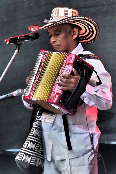 Carmelo Torres (Akkordeon, Gesang) y su cumbia sabanera (Kolumbien) . Rudolstadt Festival . 2016 (Foto: Andreas Kuhrt)