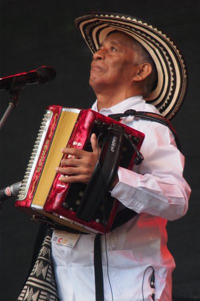 Carmelo Torres (Akkordeon, Gesang) y su cumbia sabanera (Kolumbien) . Rudolstadt Festival . 2016 (Foto: Andreas Kuhrt)