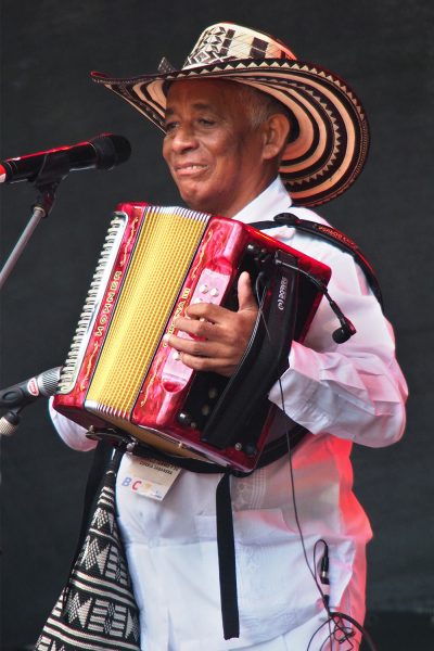 Carmelo Torres (Akkordeon, Gesang) y su cumbia sabanera (Kolumbien) . Rudolstadt Festival . 2016 (Foto: Andreas Kuhrt)