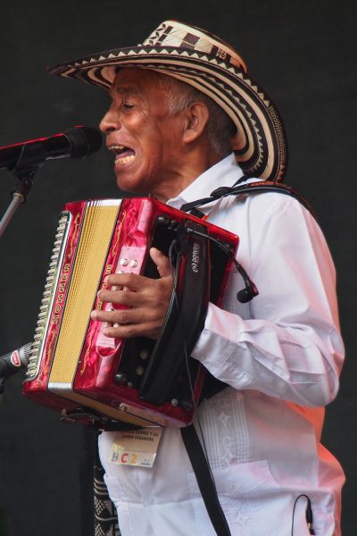 Carmelo Torres (Akkordeon, Gesang) y su cumbia sabanera (Kolumbien) . Rudolstadt Festival . 2016 (Foto: Andreas Kuhrt)