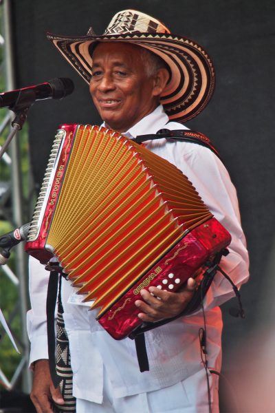 Carmelo Torres (Akkordeon, Gesang) y su cumbia sabanera (Kolumbien) . Rudolstadt Festival . 2016 (Foto: Andreas Kuhrt)