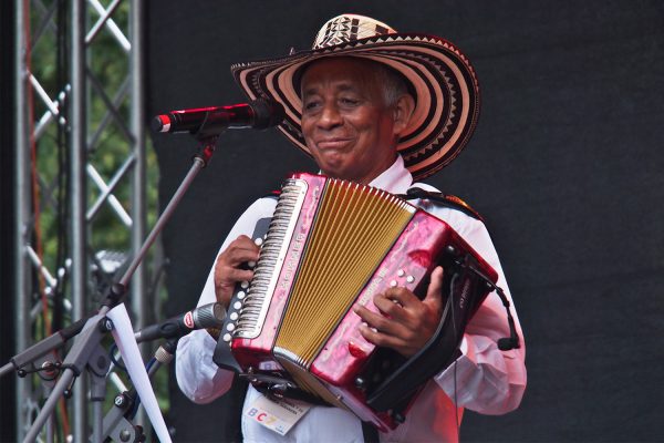 Carmelo Torres (Akkordeon, Gesang) y su cumbia sabanera (Kolumbien) . Rudolstadt Festival . 2016 (Foto: Andreas Kuhrt)