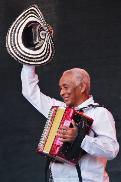 Carmelo Torres (Akkordeon, Gesang) y su cumbia sabanera (Kolumbien) . Rudolstadt Festival . 2016 (Foto: Andreas Kuhrt)