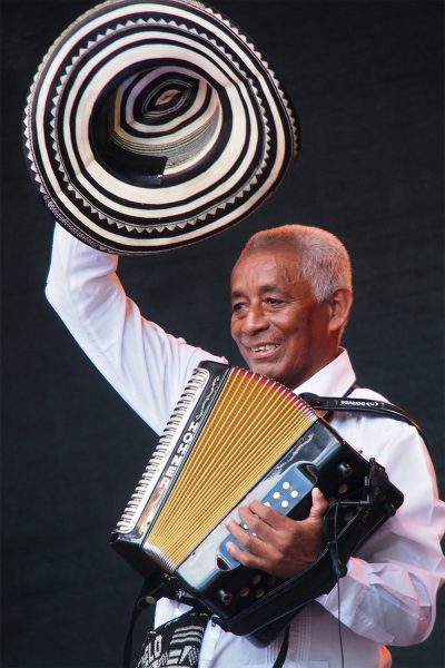 Carmelo Torres (Akkordeon, Gesang) y su cumbia sabanera (Kolumbien) . Rudolstadt Festival . 2016 (Foto: Andreas Kuhrt)