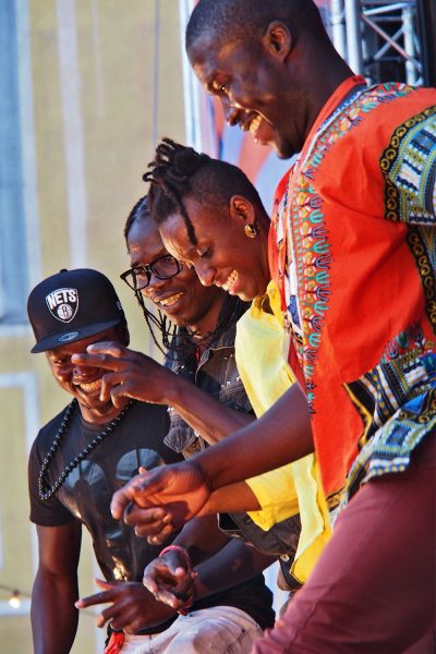 Gasandji (Kongo/Frankreich) & Lanaya (Burkina Faso/Berlin) . Rudolstadt Festival . 2016 (Foto: Andreas Kuhrt)