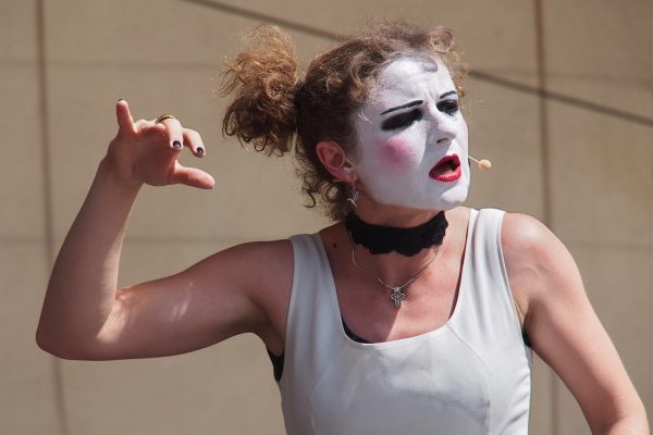 Natalka Halanevych . Dakh Daughters (Ukraine) . Rudolstadt Festival . 2016 (Foto: Andreas Kuhrt)