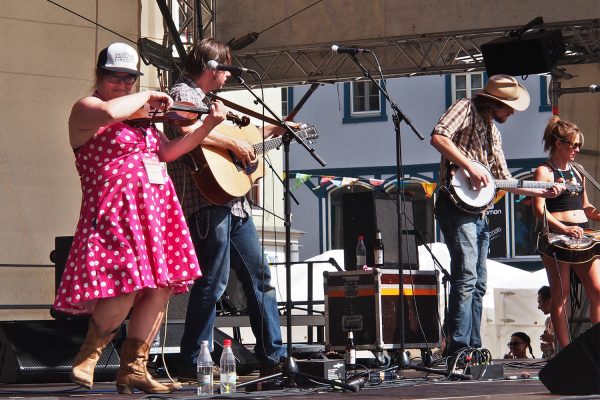 Gangstagrass (USA) . Rudolstadt Festival . 2016 (Foto: Andreas Kuhrt)