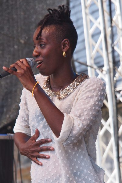 Gasandji (Kongo/Frankreich) . Rudolstadt Festival . 2016 (Foto: Andreas Kuhrt)