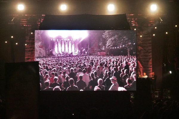 Videowand bei Glen Hansard & Band (Irland) . Rudolstadt Festival . 2016 (Foto: Andreas Kuhrt)