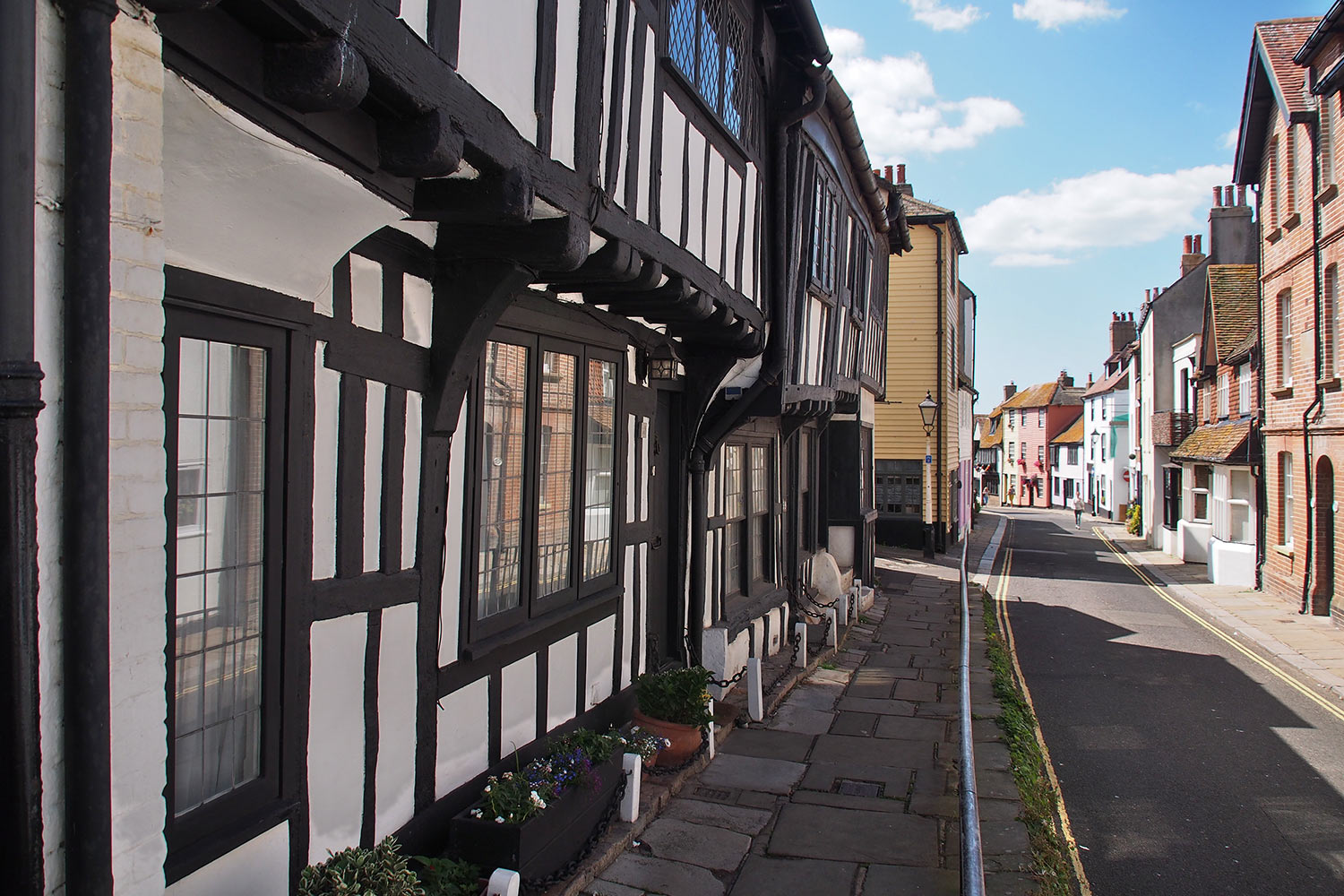 All Saints' Street . historische Altstadt von Hastings . England (Foto: Andreas Kuhrt 2016)