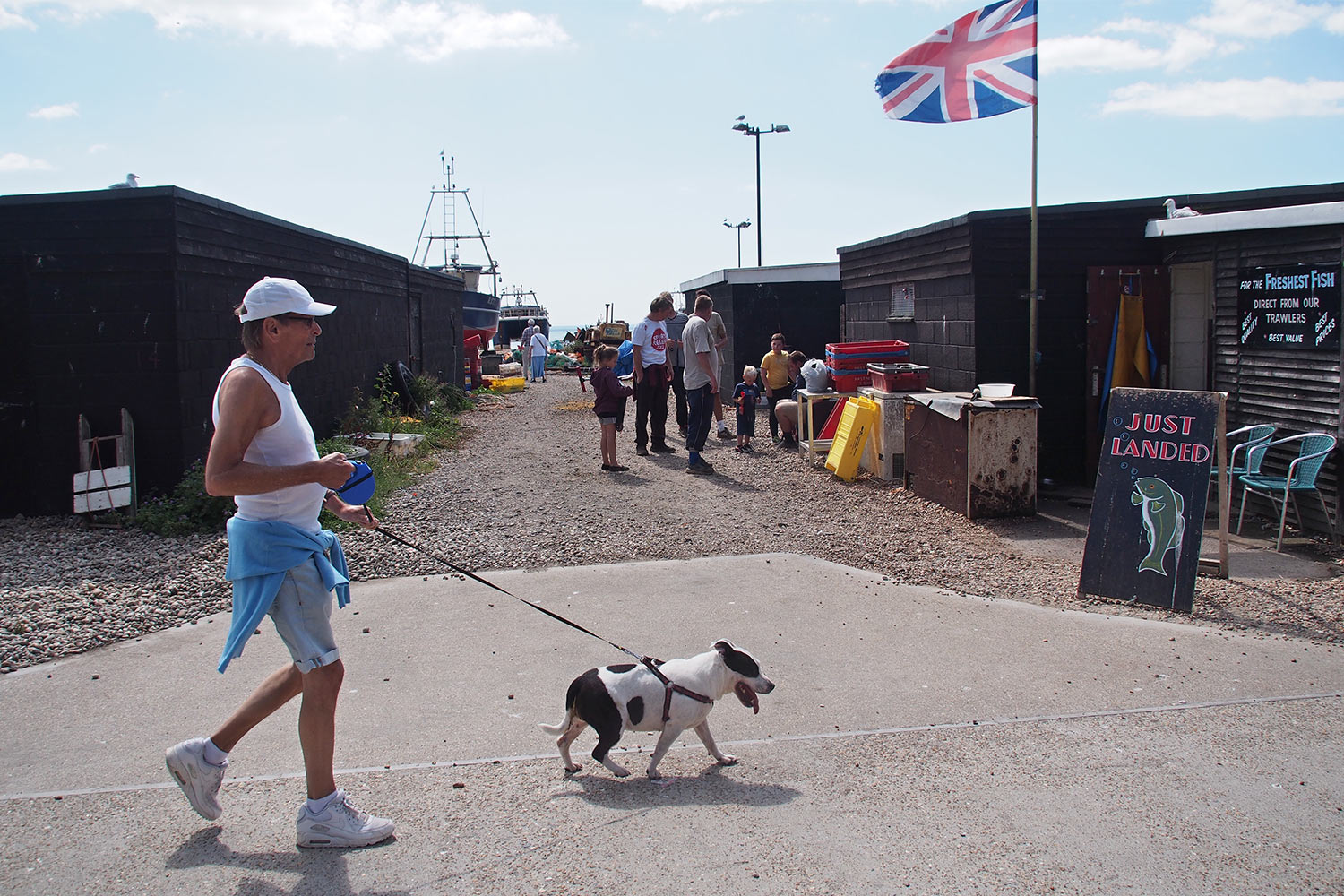 Am Fischereihafen . Hastings . England (Foto: Andreas Kuhrt 2016)
