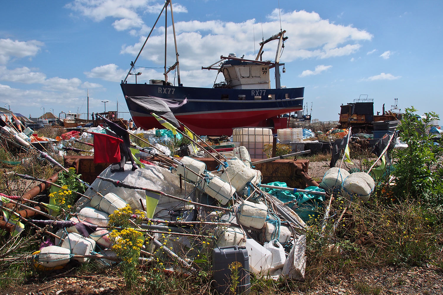 Am Fischereistrand . The Stade . Hastings . England (Foto: Andreas Kuhrt 2016)
