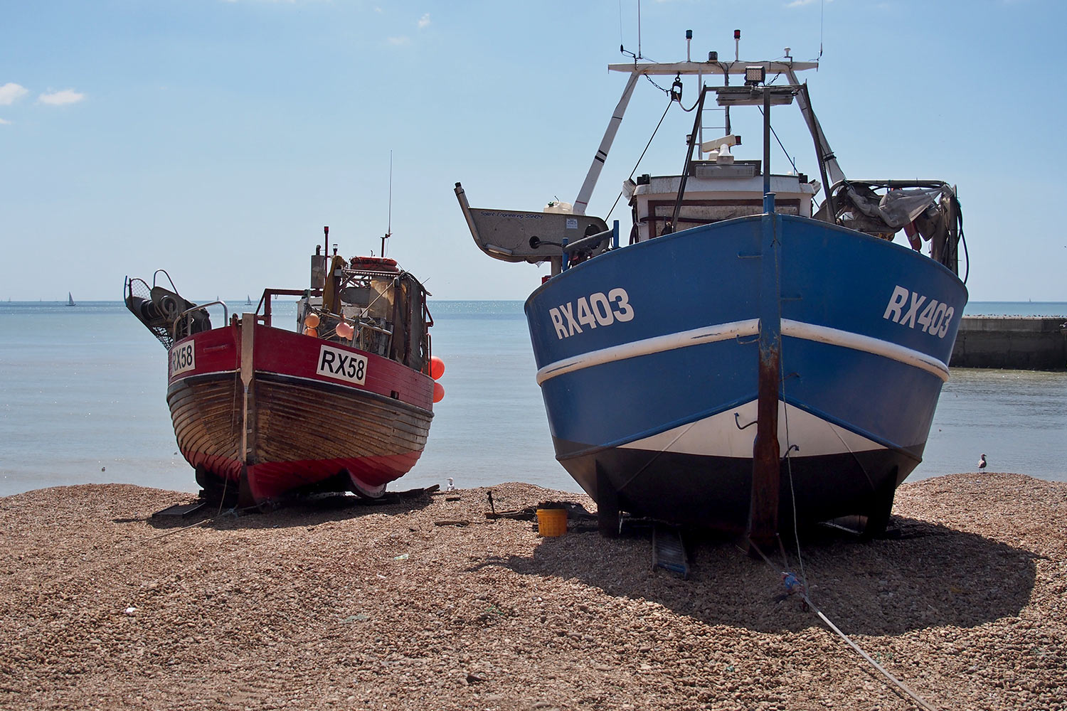 Am Fischereistrand . Hastings . England (Foto: Andreas Kuhrt 2016)