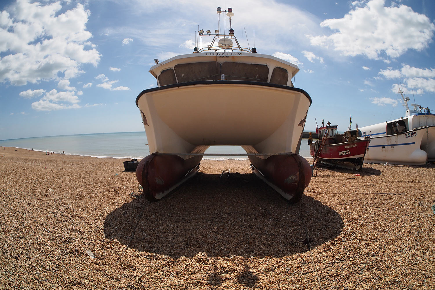 Am Fischereistrand . Hastings . England (Foto: Andreas Kuhrt 2016)