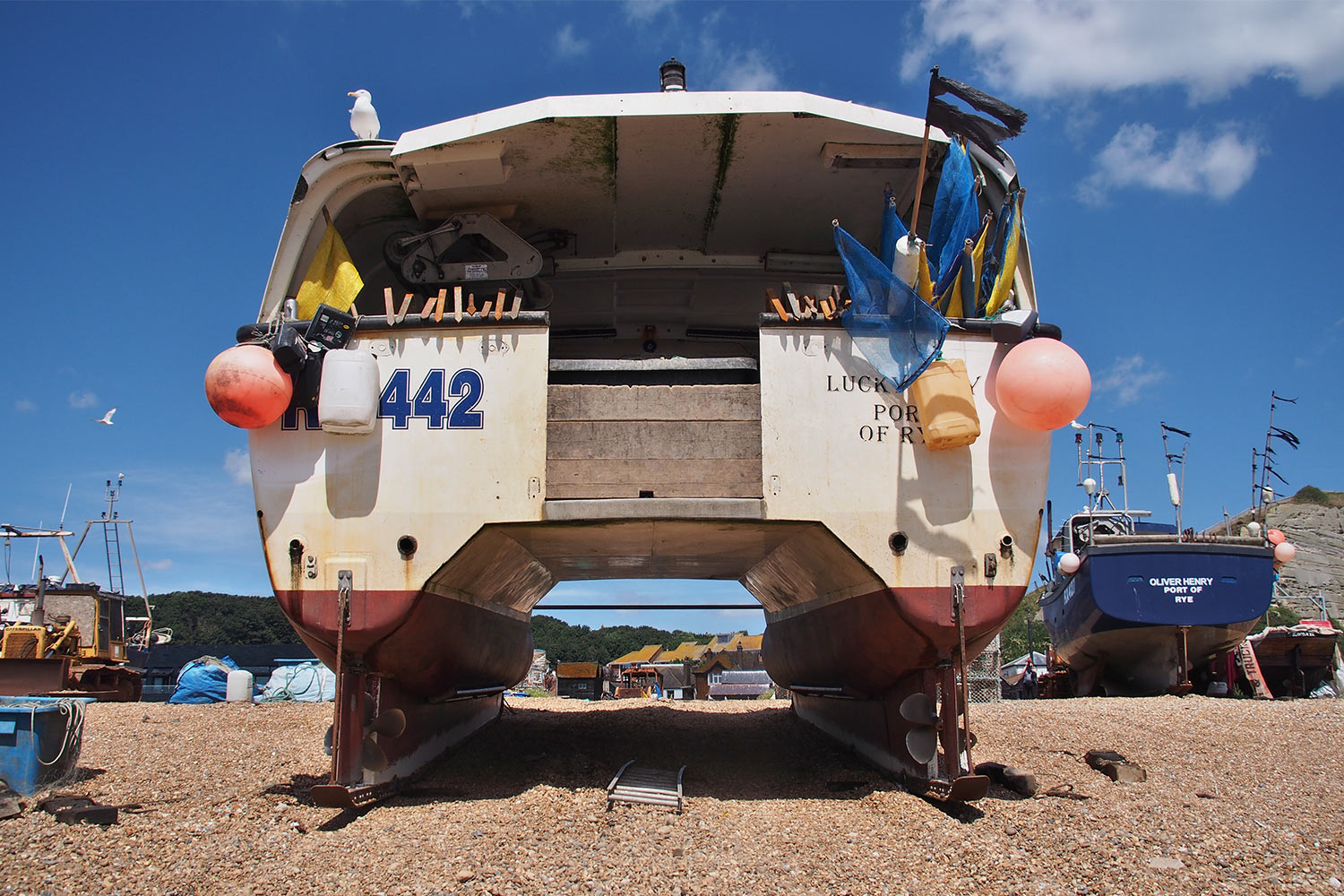 Am Fischereistrand . Hastings . England (Foto: Andreas Kuhrt 2016)