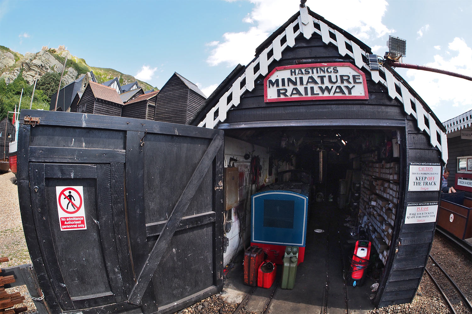 Hastings Miniature Railways . Werkstatt Rock-a-Nore Station . England (Foto: Andreas Kuhrt 2016)