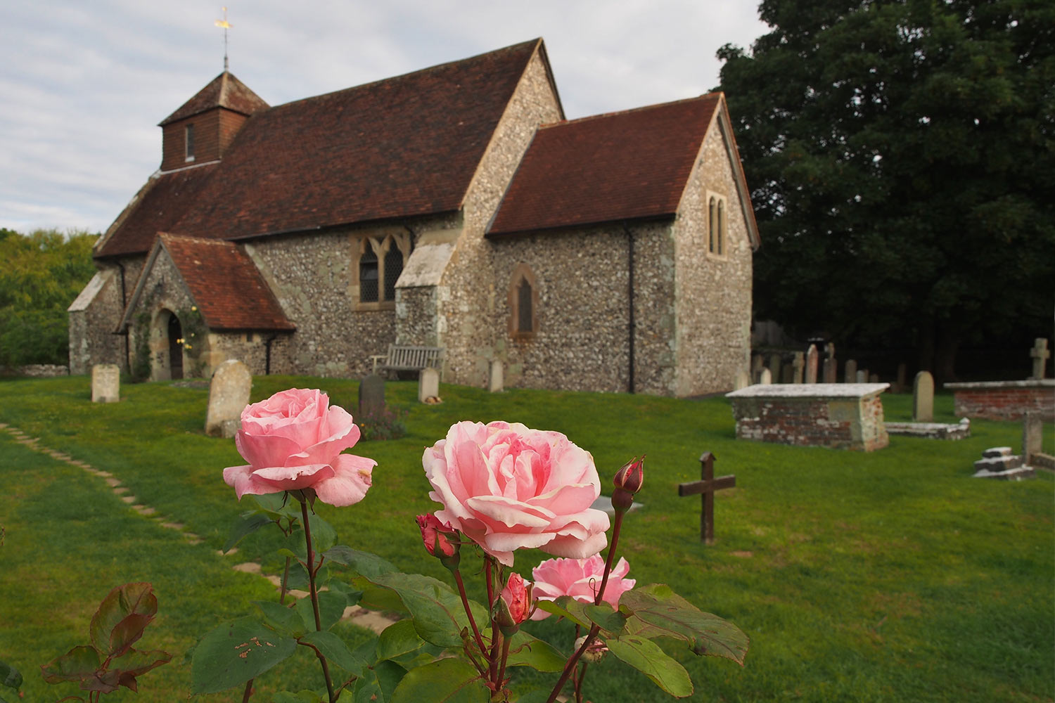 Friston Church St. Mary . bei Birling Gap . England (Foto: Andreas Kuhrt 2016)