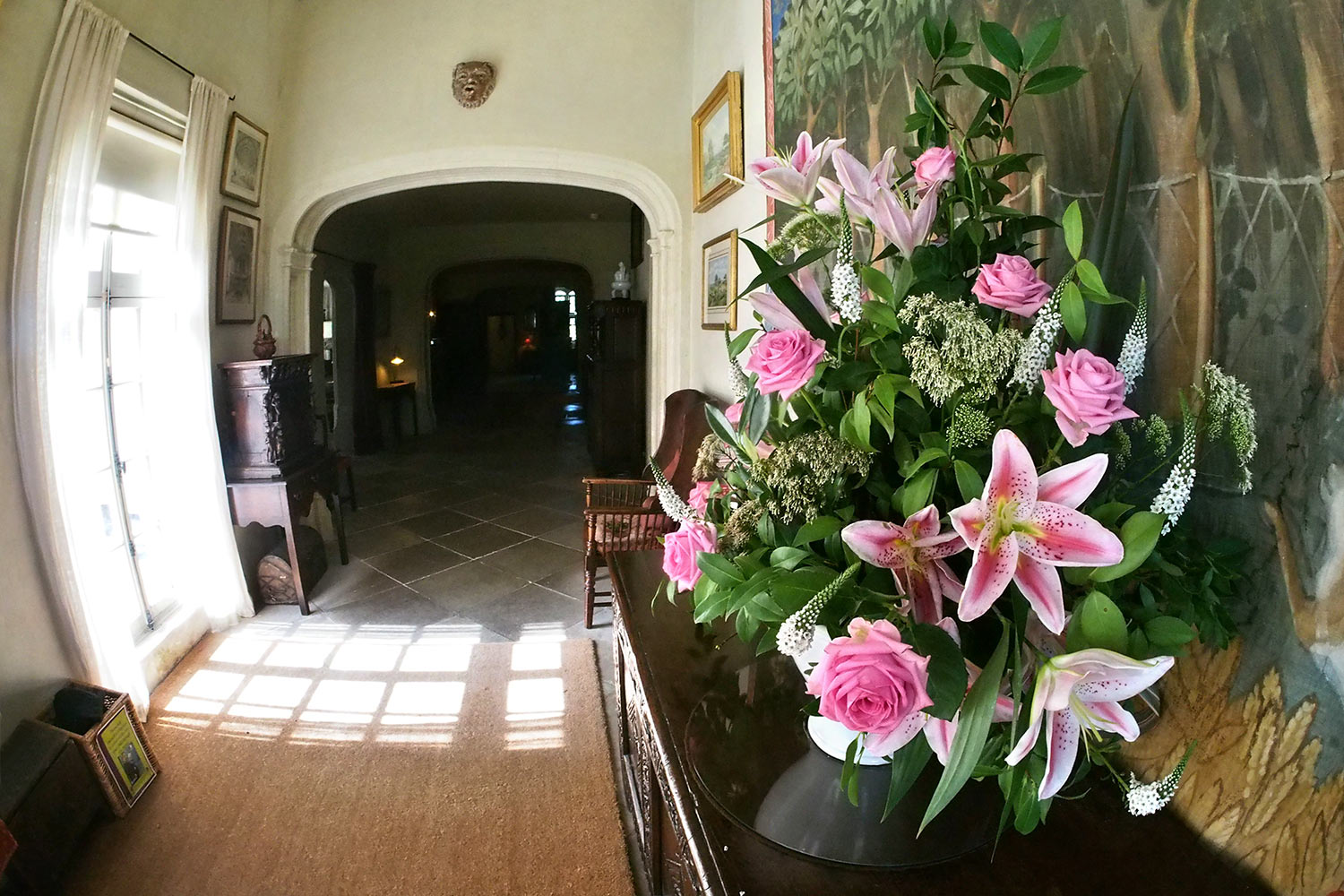 P0053891-2016-08-10-suedengland-nymans-house-innen Alte Treppenhalle . Nymans House . bei Handcross . England (Foto: Andreas Kuhrt 2016)