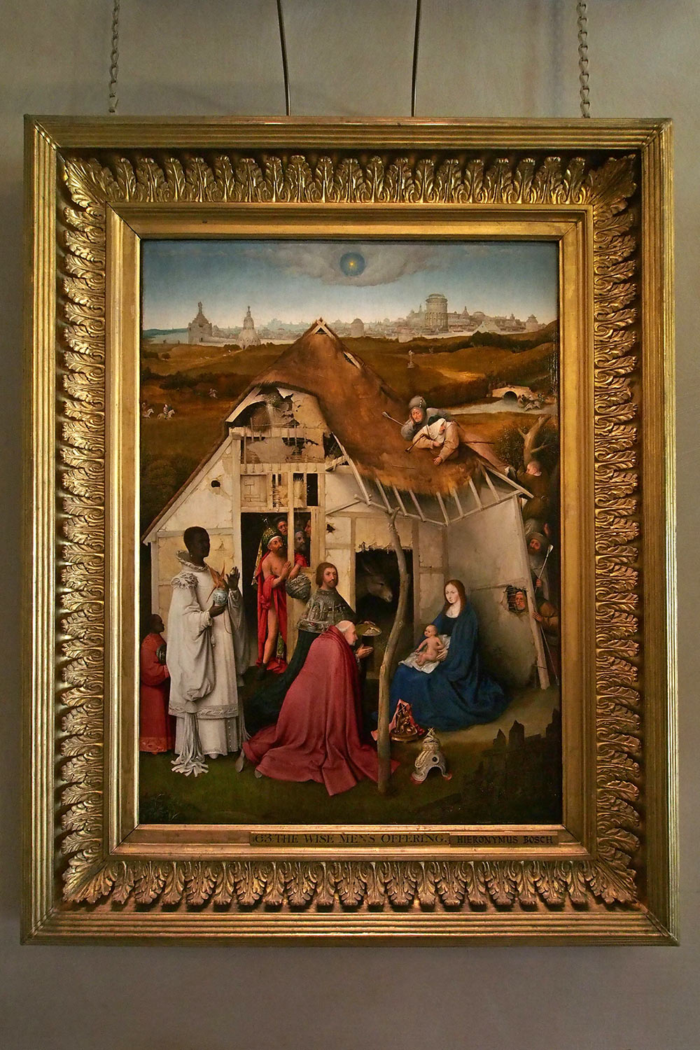 P0054136-2016-08-11-suedengland-petworth-house-somerset-room-anbetung-der-heiligen-drei-koenige-nach-hieronymus-bosch "Anbetung der heiligen drei Könige" (Hieronymus Bosch zugeschrieben) . Somerset Room . Petworth House . Sussex . Südengland (Foto: Andreas Kuhrt)