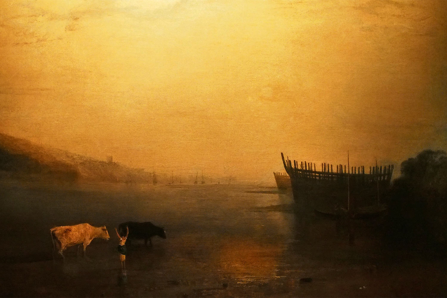 P0054241-2016-08-11-suedengland-petworth-house-north-gallery-william-turner-gemaelde-mit-kuehen