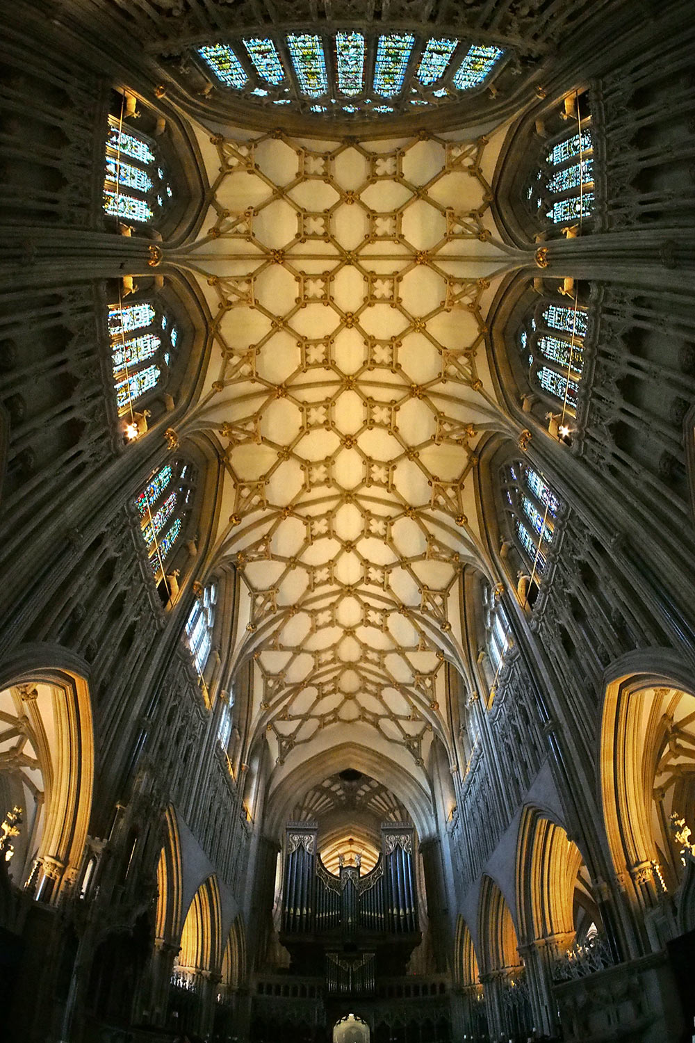Chor der Wells Cathedral St. Andrew . Somerset . Südengland (Foto: Andreas Kuhrt)