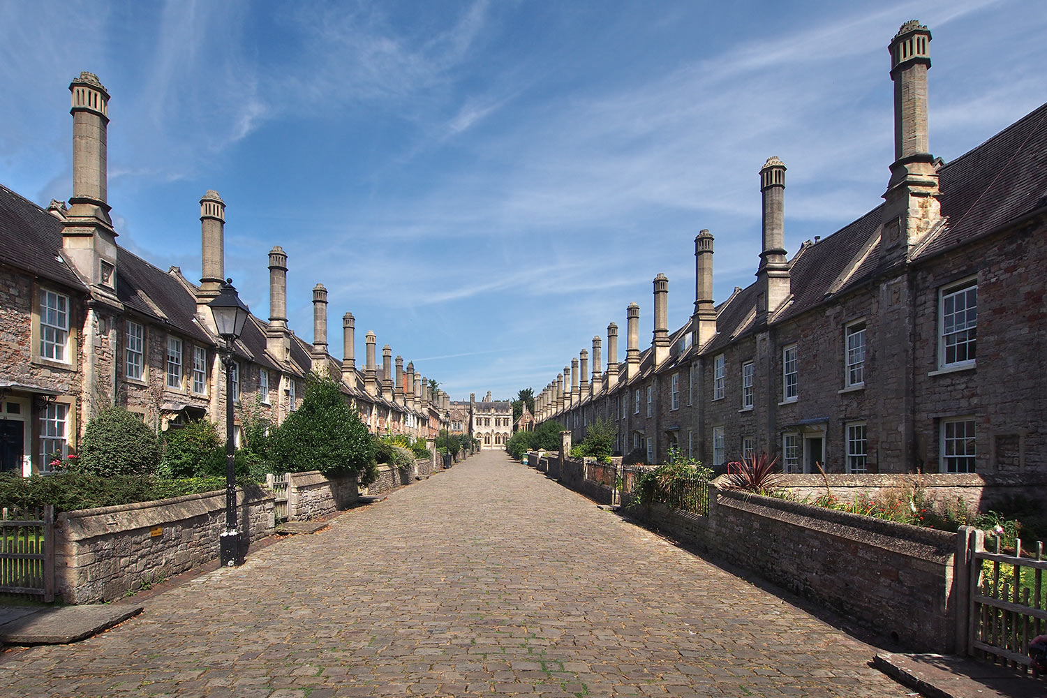 Vicar's Close bei der Wells Cathedral . Somerset . Südengland (Foto: Andreas Kuhrt)