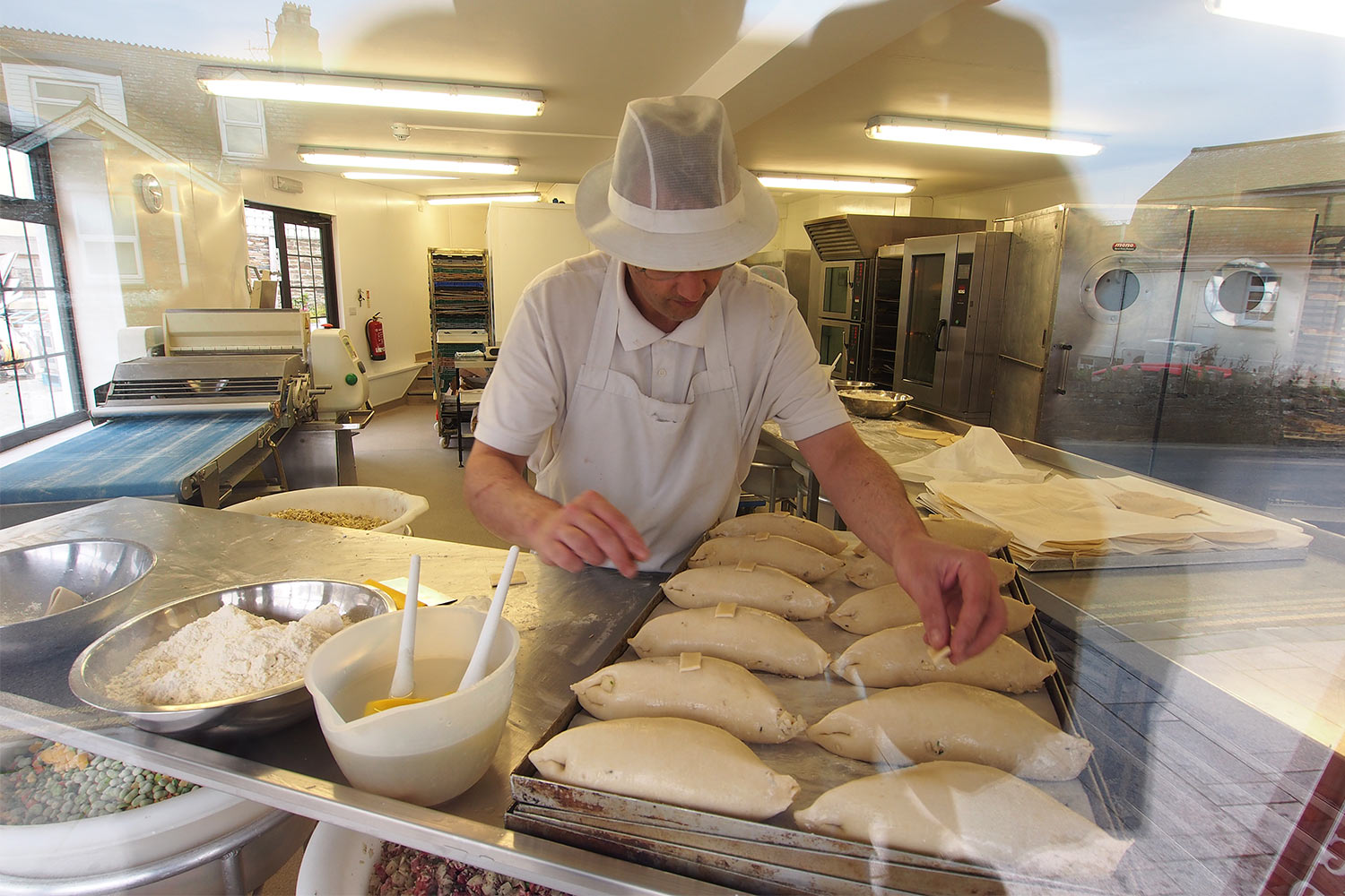 P0056365-2016-suedengland-tintagel-pengenna-pasties Traditionelle Backstube "Pengenna Pasties" in Tintagel . Cornwall . Südengland (Foto: Andreas Kuhrt)