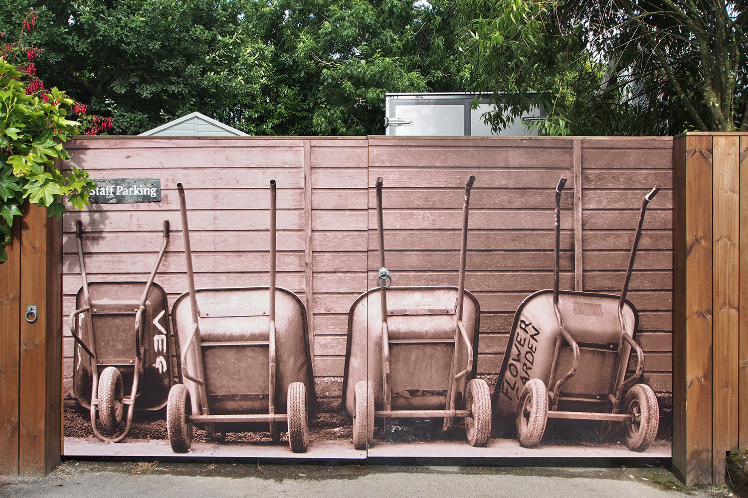 Angestellten-Parkplatz . Lost Gardens of Heligan . Cornwall . Südengland (Foto: Andreas Kuhrt 2016)