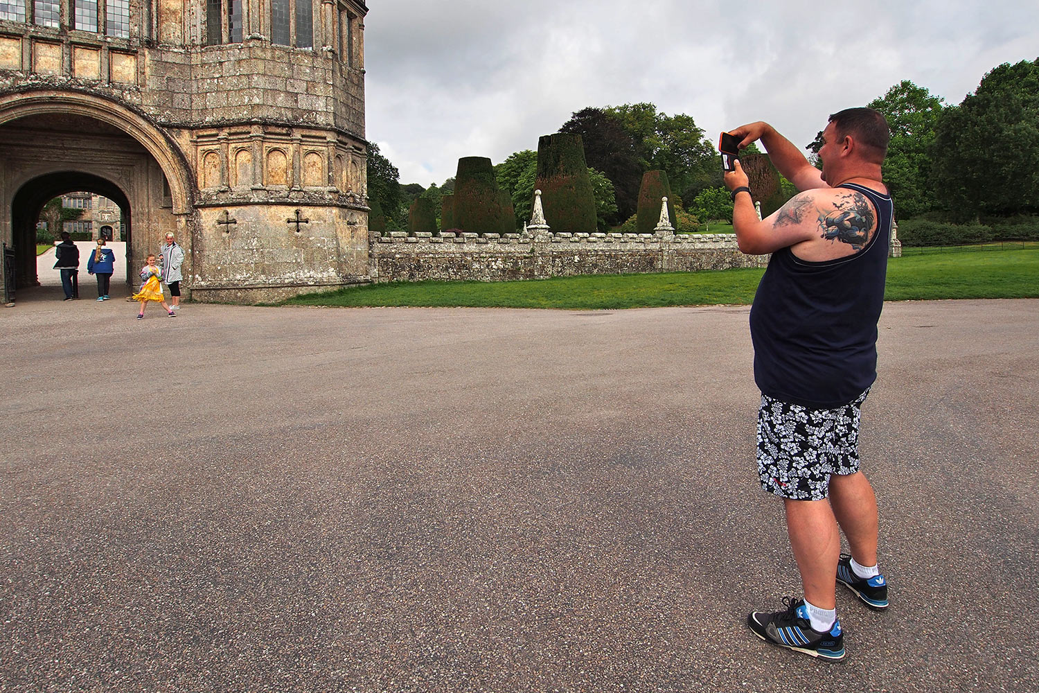 Familienausflug. Lanhydrock House . Cornwall . Südengland (Foto: Andreas Kuhrt 2016)