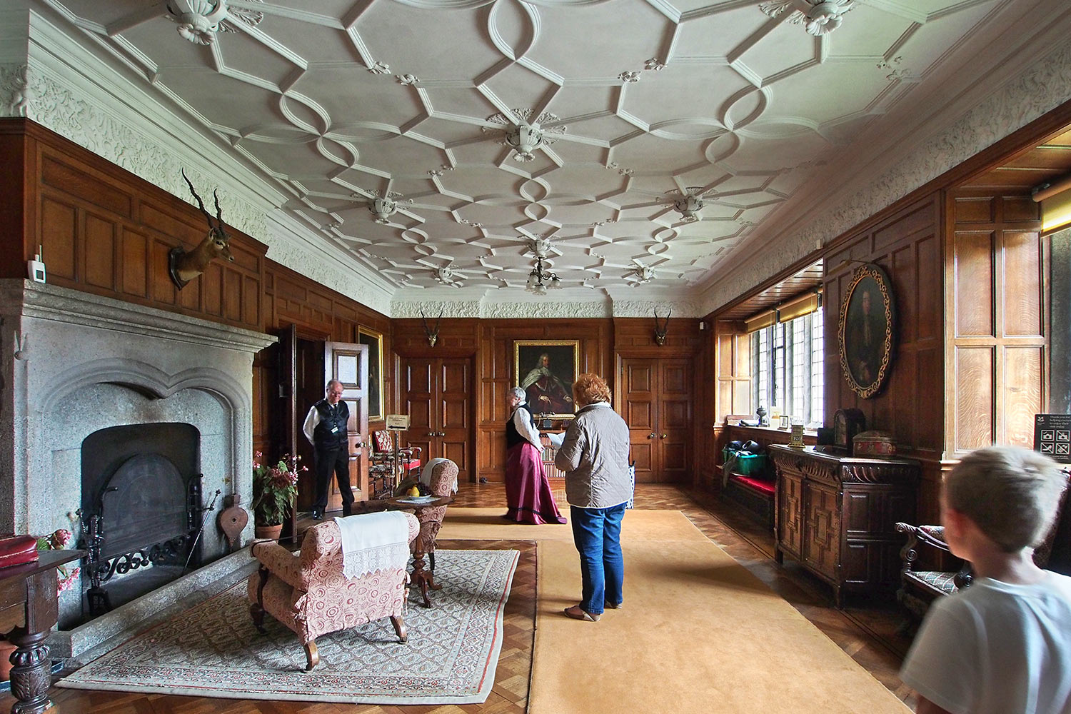 Kaminzimmer . Lanhydrock House . Cornwall . Südengland (Foto: Andreas Kuhrt 2016)