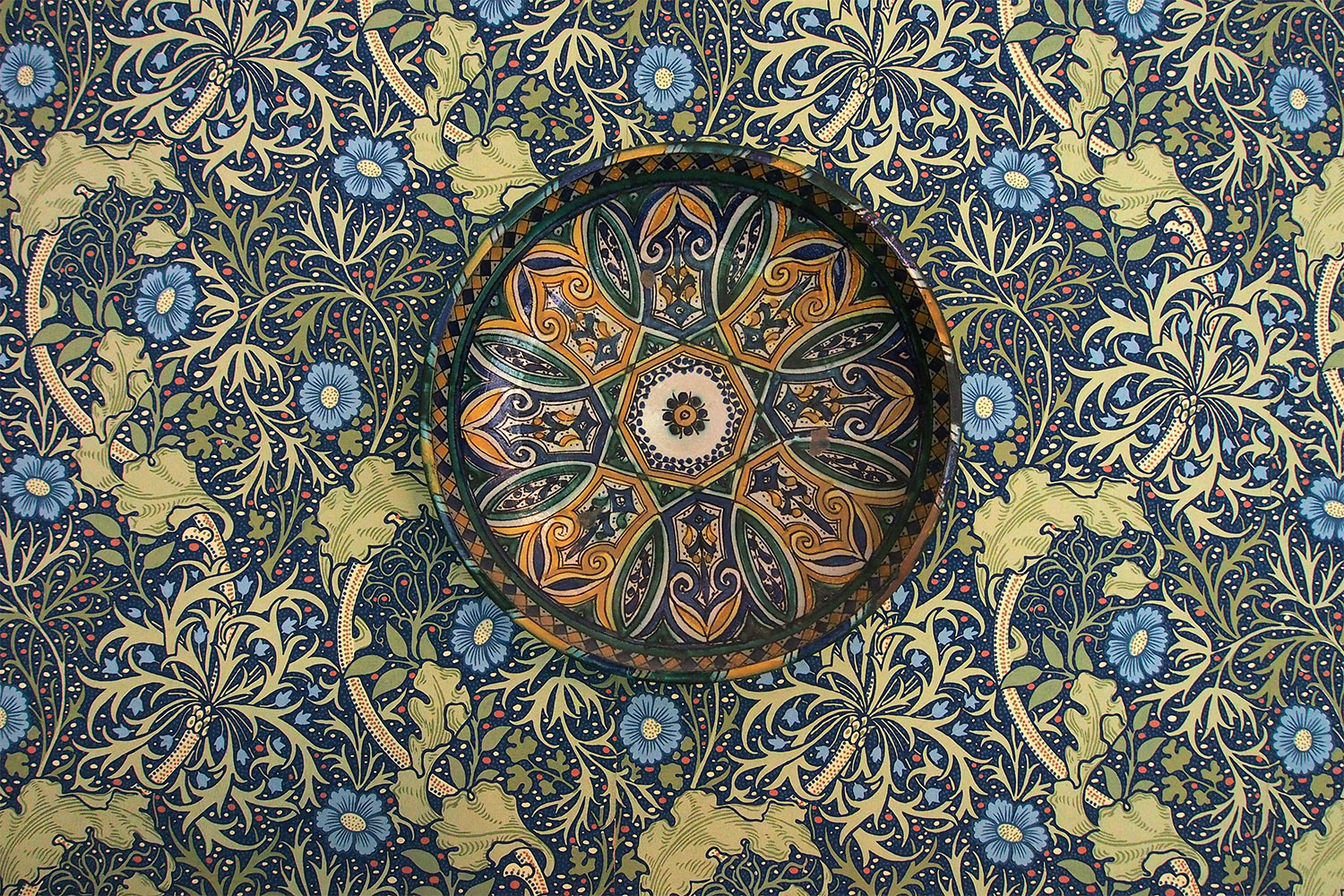 Tapete . Lanhydrock House . Cornwall . Südengland (Foto: Andreas Kuhrt 2016)