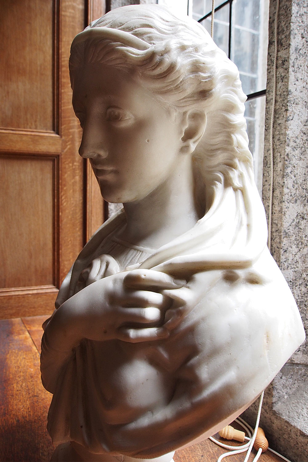 Marmorbüste . Lanhydrock House . Cornwall . Südengland (Foto: Andreas Kuhrt 2016)