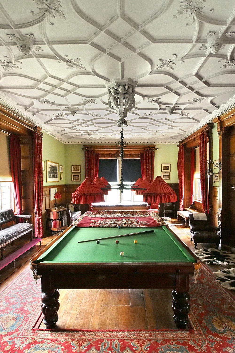 Billiardzimmer . Lanhydrock House . Cornwall . Südengland (Foto: Andreas Kuhrt 2016)