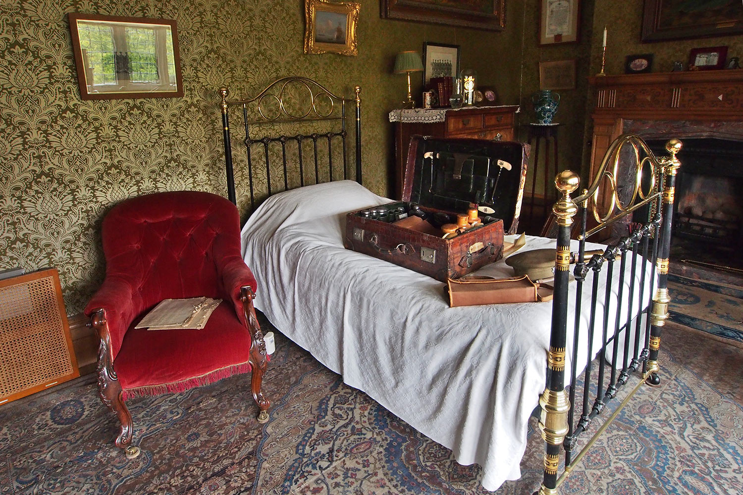 Captain Tommy's Schlafzimmer . Lanhydrock House . Cornwall . Südengland (Foto: Andreas Kuhrt 2016)