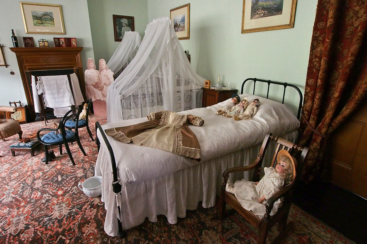 Mädchenzimmer . Lanhydrock House . Cornwall . Südengland (Foto: Andreas Kuhrt 2016)